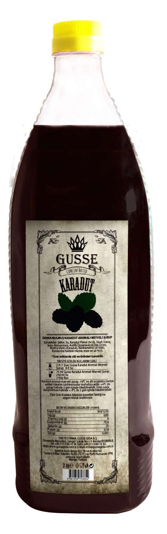 Dondurulmuş Ürünler Gusse Gıda Kahve & Kokteyl Şurup ve Aromaları